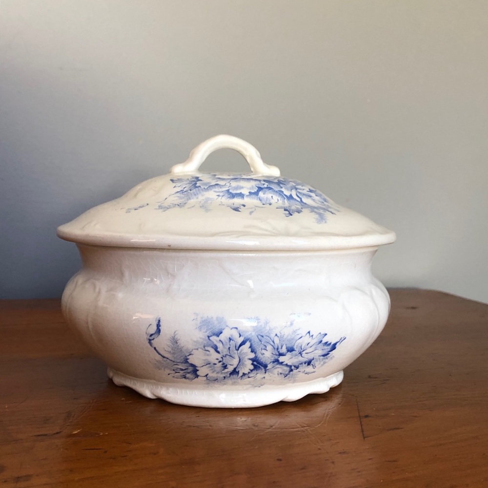 Rare Ironstone Butter Keeper Dish